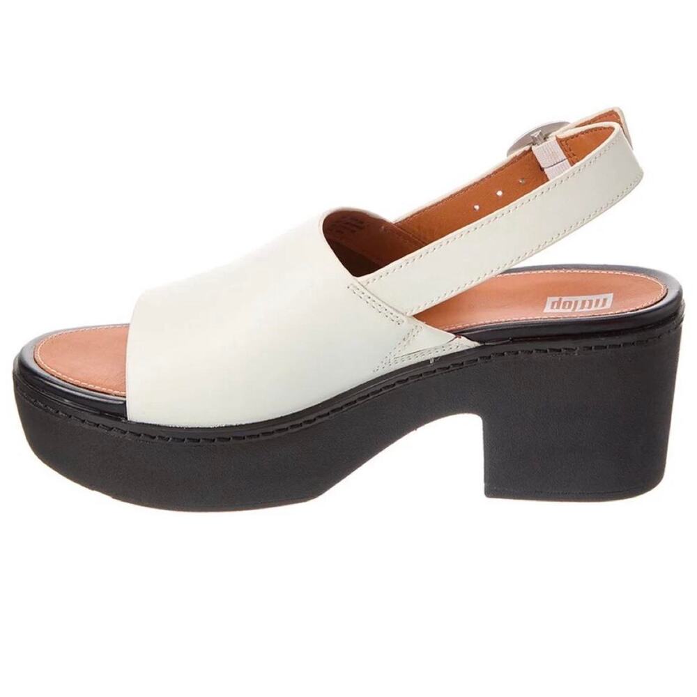 Fitflop white platform sandals with - Picture 2 of 5